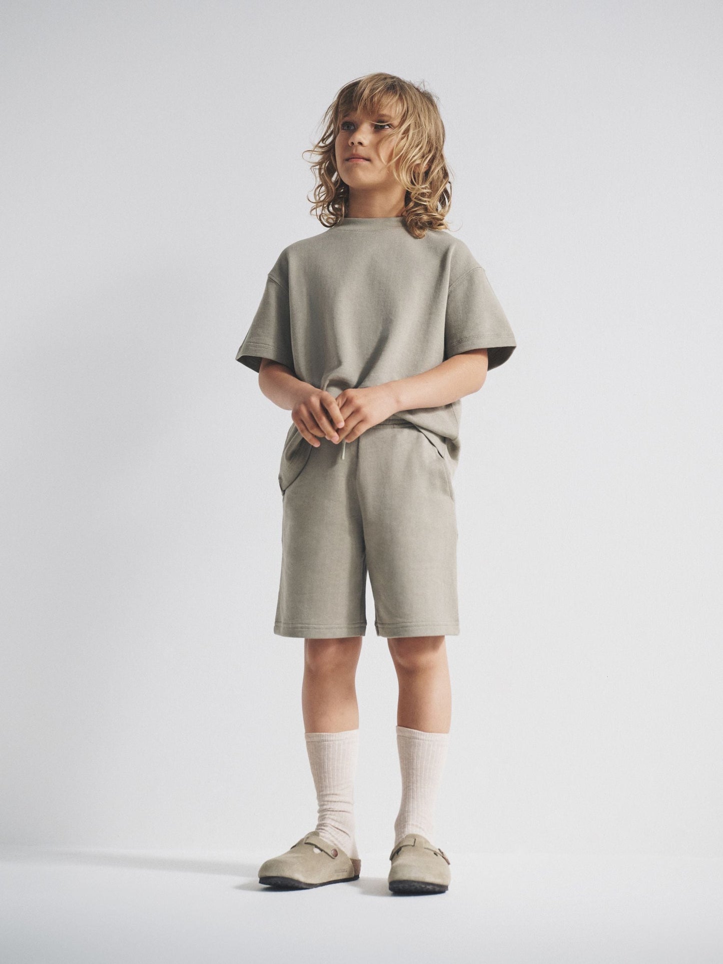 Dsiney Kidz - The Set 2 Pack Cotton Jersey Short Sleeve T-Shirt and Short Sets Navy/Khaki image 1