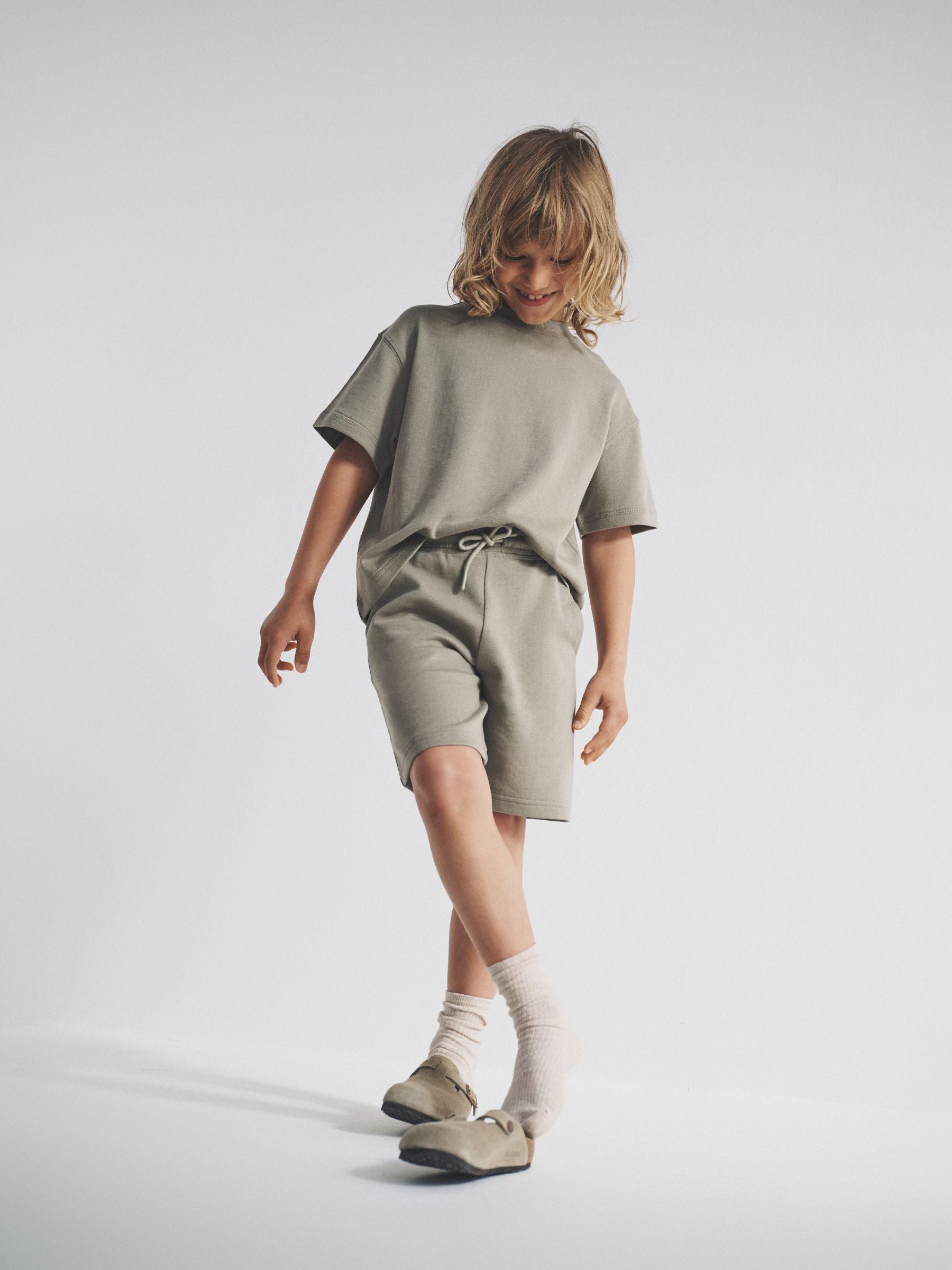 Dsiney Kidz - The Set 2 Pack Cotton Jersey Short Sleeve T-Shirt and Short Sets Navy/Khaki image 4