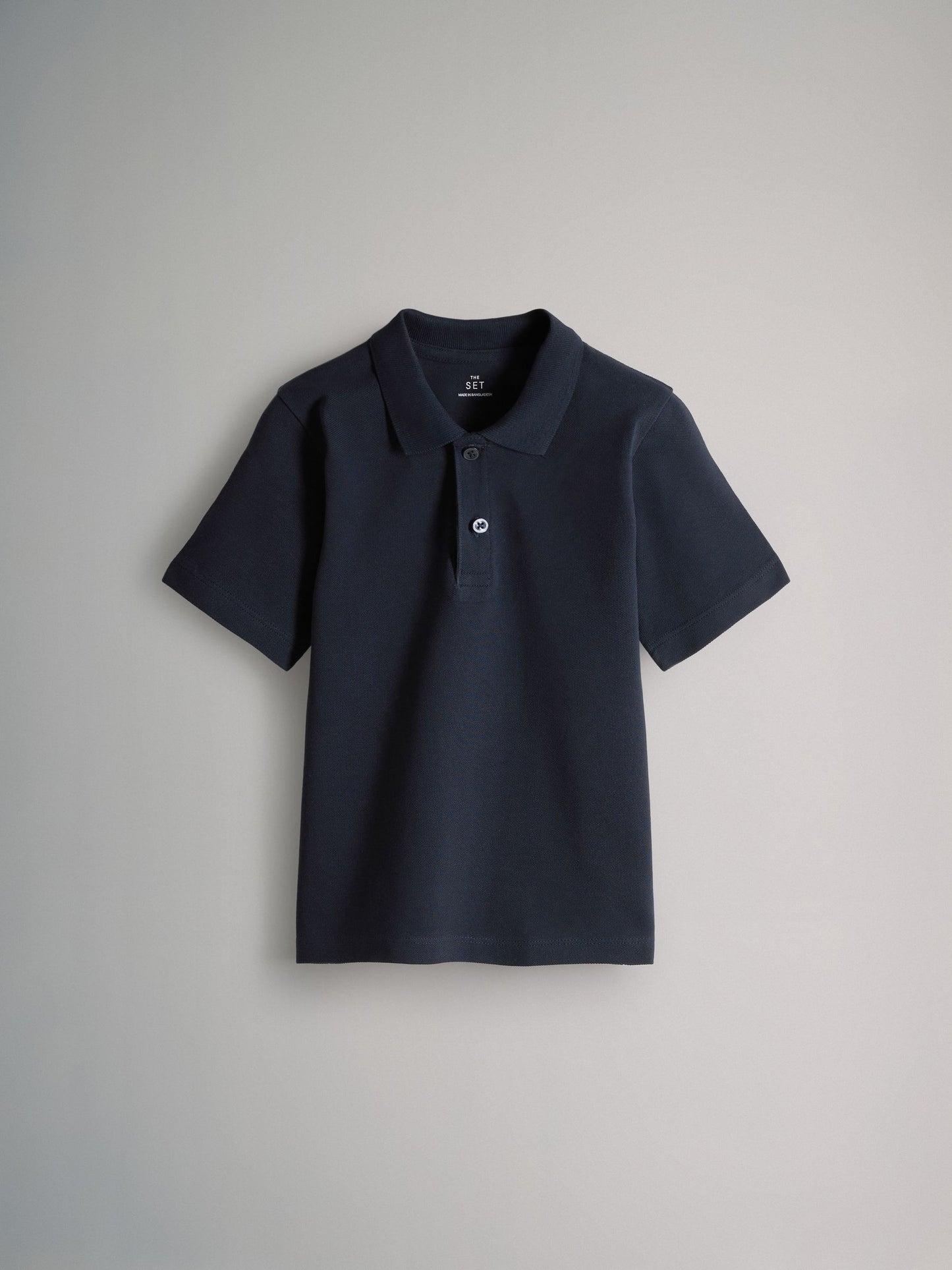 Dsiney Kidz - The Set 5 Pack Cotton Pique Polo Shirts Navy/Stripe/Light Blue/White image 10