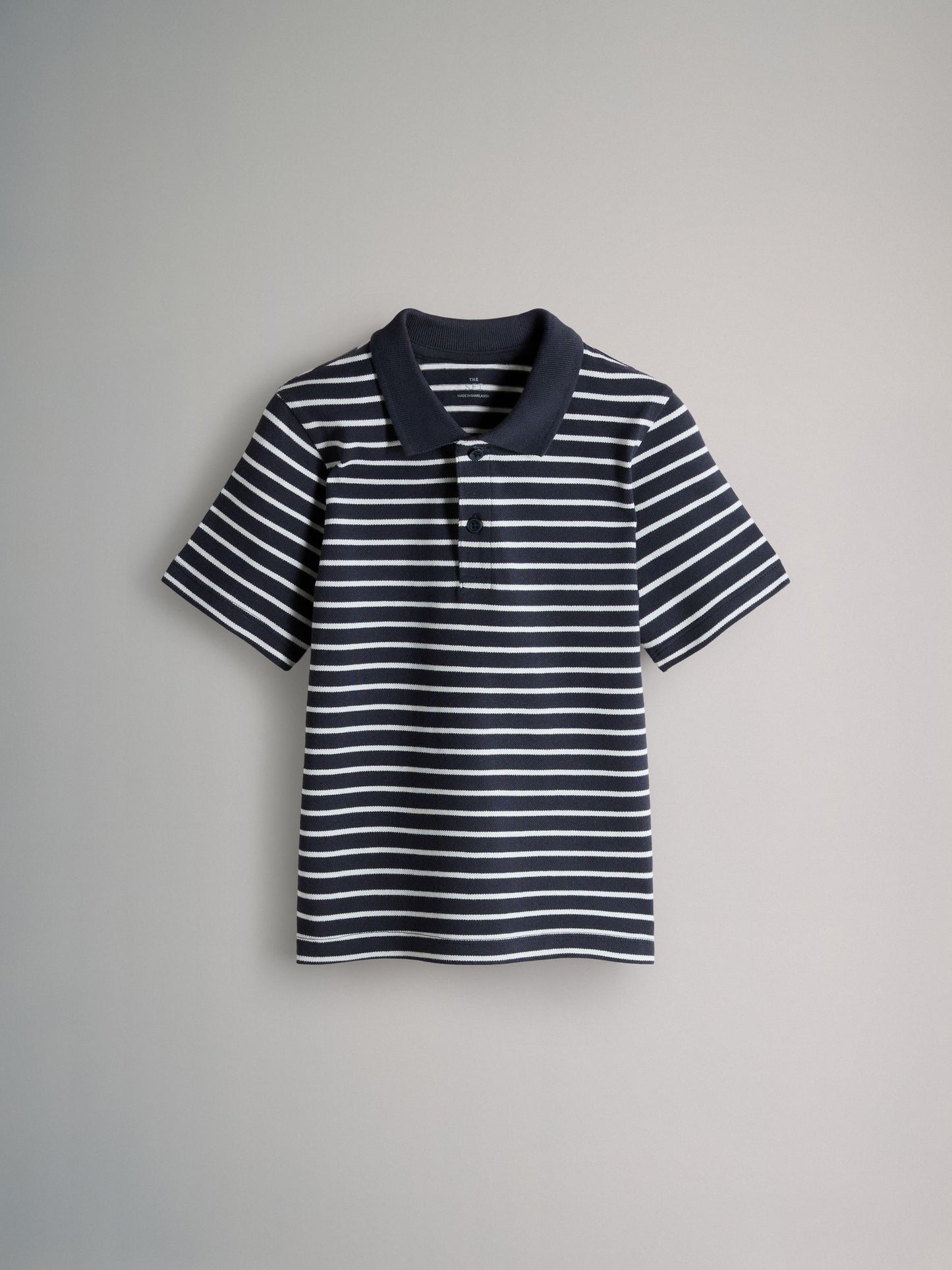 Dsiney Kidz - The Set 5 Pack Cotton Pique Polo Shirts Navy/Stripe/Light Blue/White image 9
