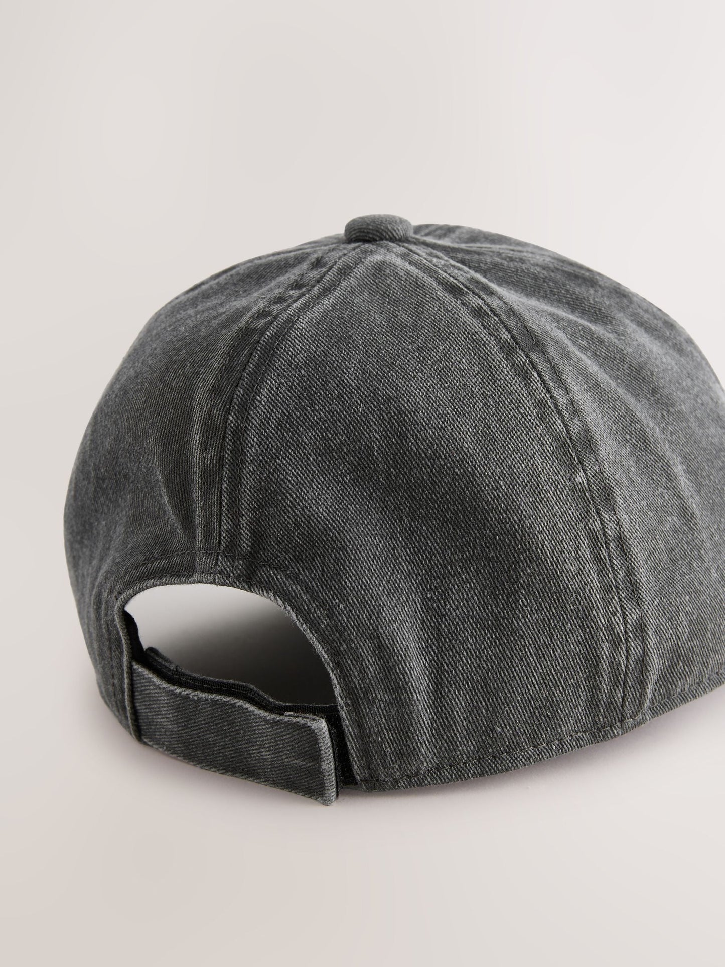 Washed Black Cotton Baseball Cap Hat (1-16yrs) image 2