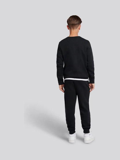 Dsiney Kidz - U.S. Polo Assn. Black Double Horsemen Crew Sweatshirt and Joggers Set image 2