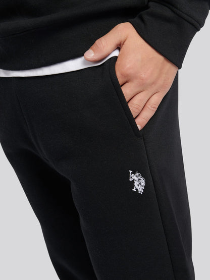 Dsiney Kidz - U.S. Polo Assn. Black Double Horsemen Crew Sweatshirt and Joggers Set image 6
