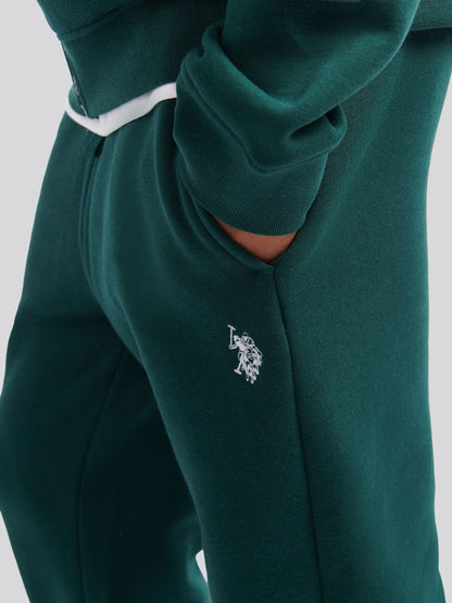 Dsiney Kidz - U.S. Polo Assn. Green Double Horsemen Zip Hoodie and Joggers Set image 6