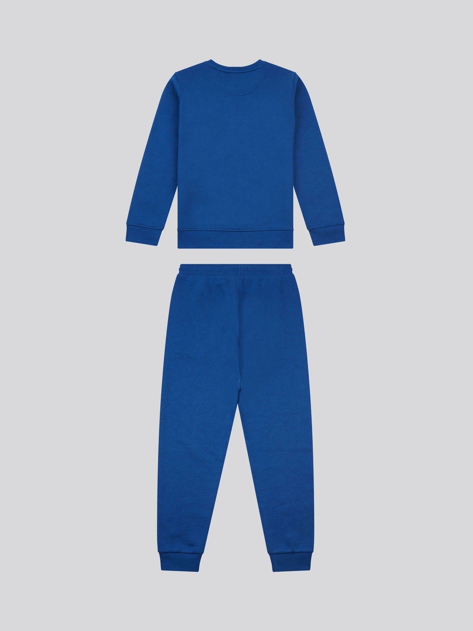 Dsiney Kidz - U.S. Polo Assn. Blue Double Horsemen Crew Sweatshirt and Joggers Set image 2