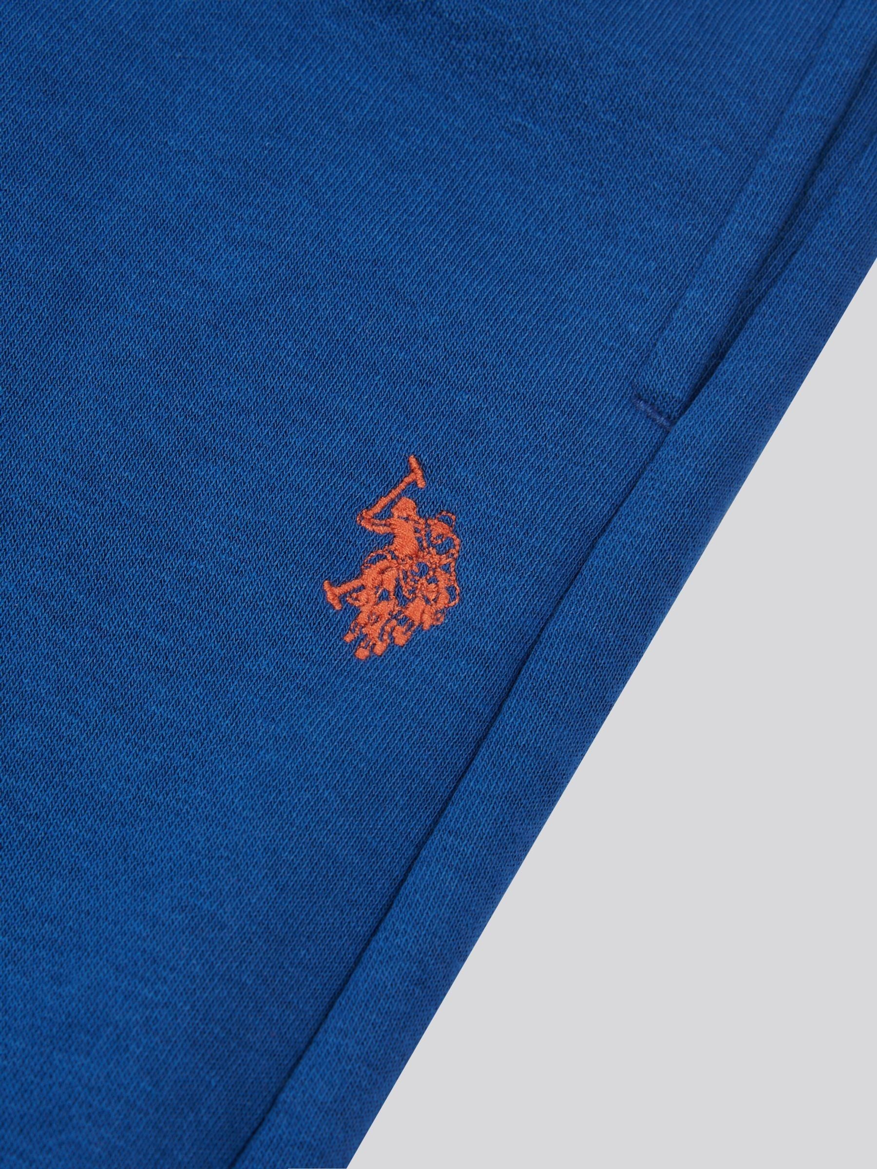 Dsiney Kidz - U.S. Polo Assn. Blue Double Horsemen Crew Sweatshirt and Joggers Set image 4