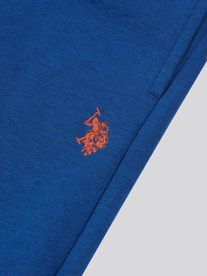 Dsiney Kidz - U.S. Polo Assn. Blue Double Horsemen Crew Sweatshirt and Joggers Set image 4