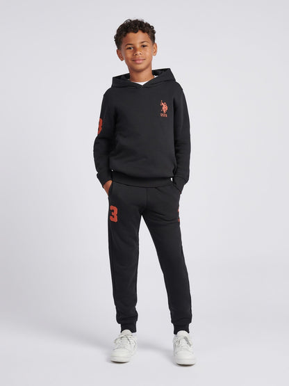 Dsiney Kidz - U.S. Polo Assn. Black Player 3 Hoodie and Joggers Set image 3