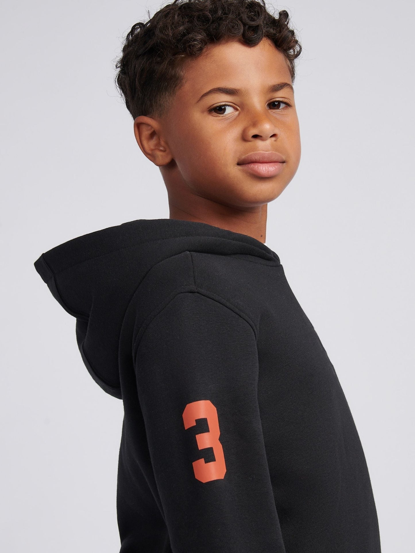 Dsiney Kidz - U.S. Polo Assn. Black Player 3 Hoodie and Joggers Set image 6