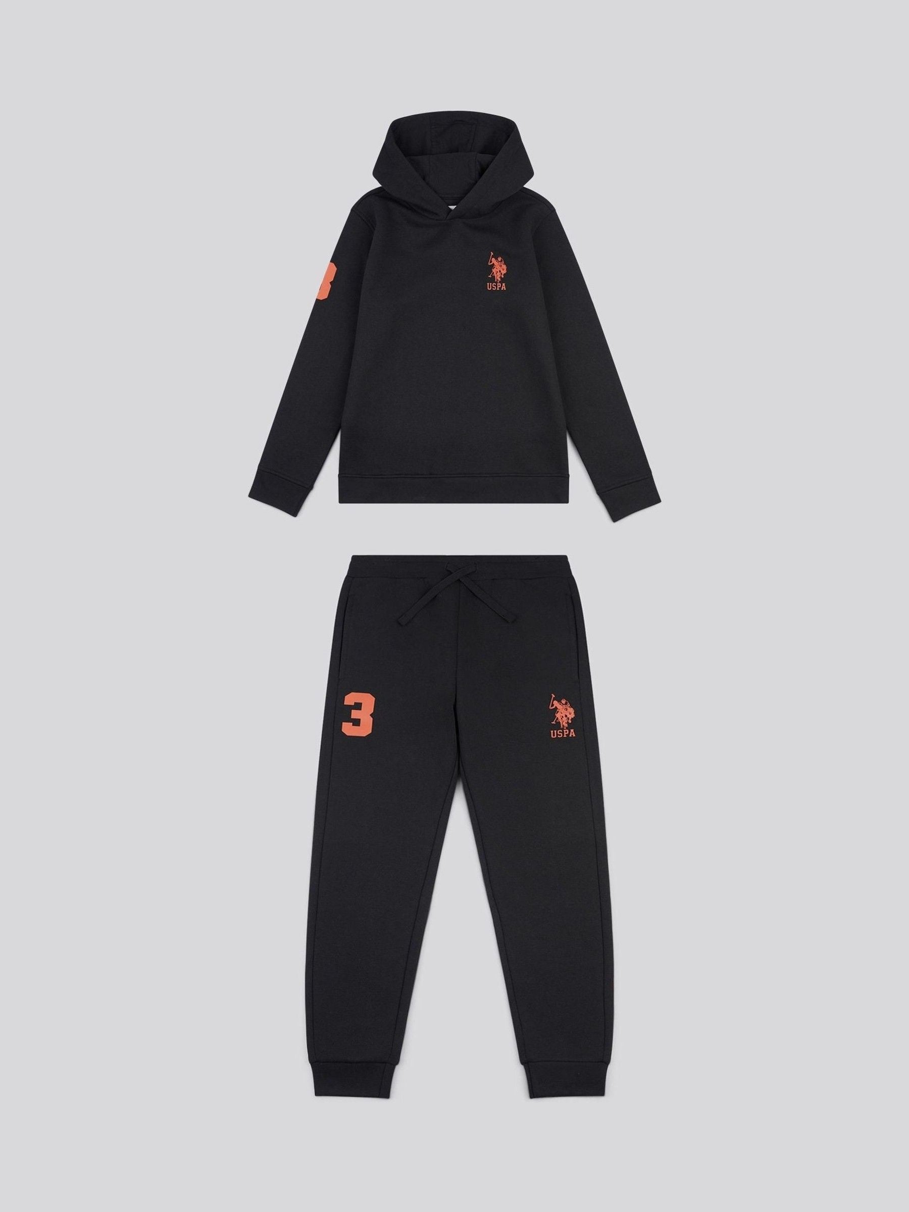 Dsiney Kidz - U.S. Polo Assn. Black Player 3 Hoodie and Joggers Set image 7