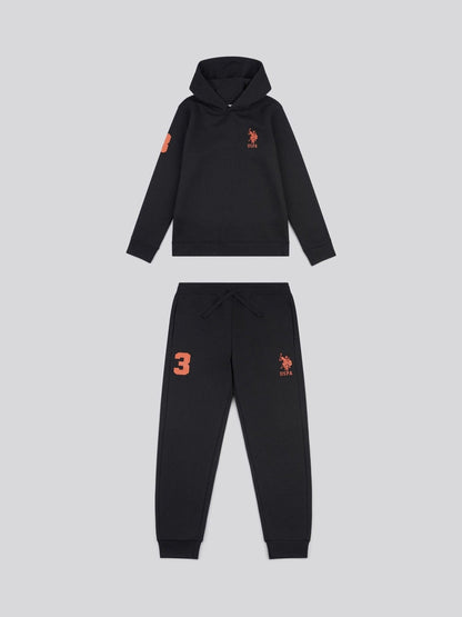 Dsiney Kidz - U.S. Polo Assn. Black Player 3 Hoodie and Joggers Set image 7