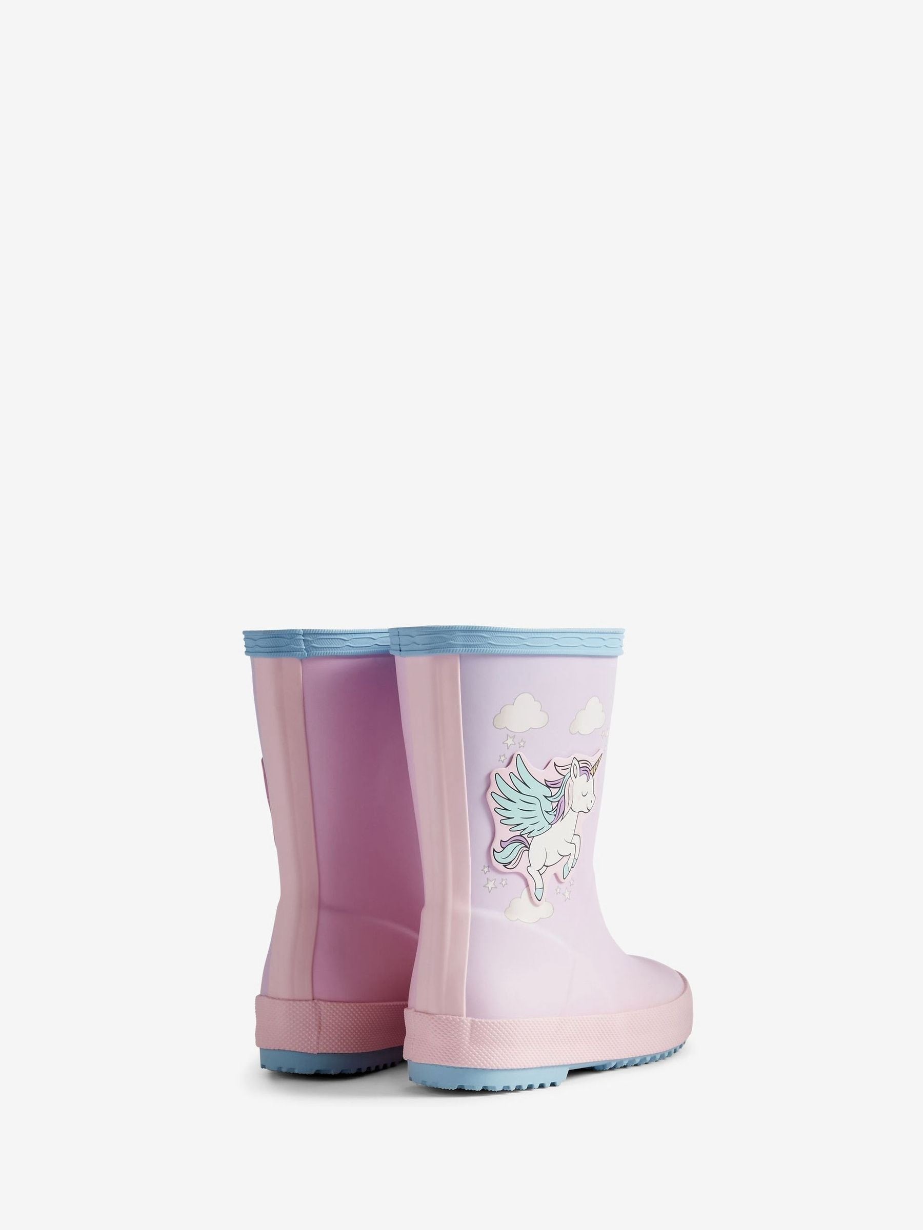 Hunter Pink Kids First Unicorn Print Boots image 3