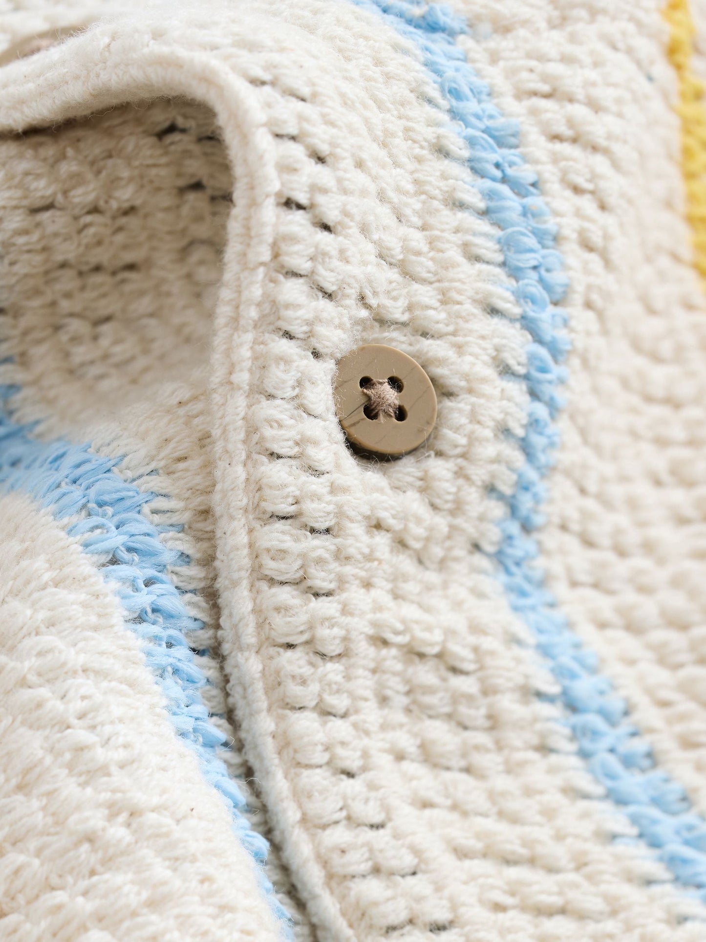 Dsiney Kidz - Ecru Striped Short Sleeve Revere Collar Textured Shirt (3mths-7yrs) image 7