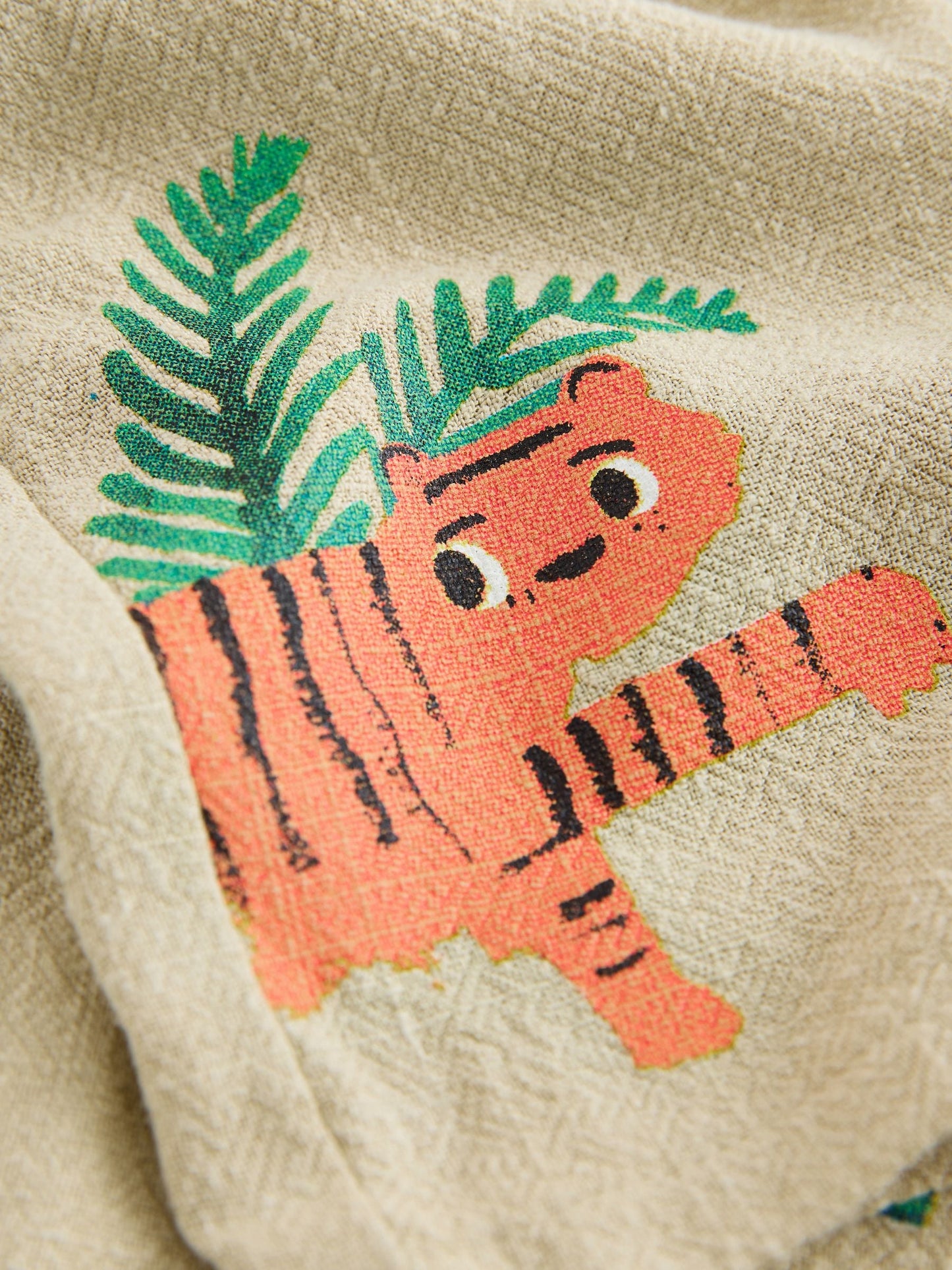 Light Green Jungle Print Short Sleeve Revere Collar Shirt & Shorts Set (3mths-10yrs) image 10