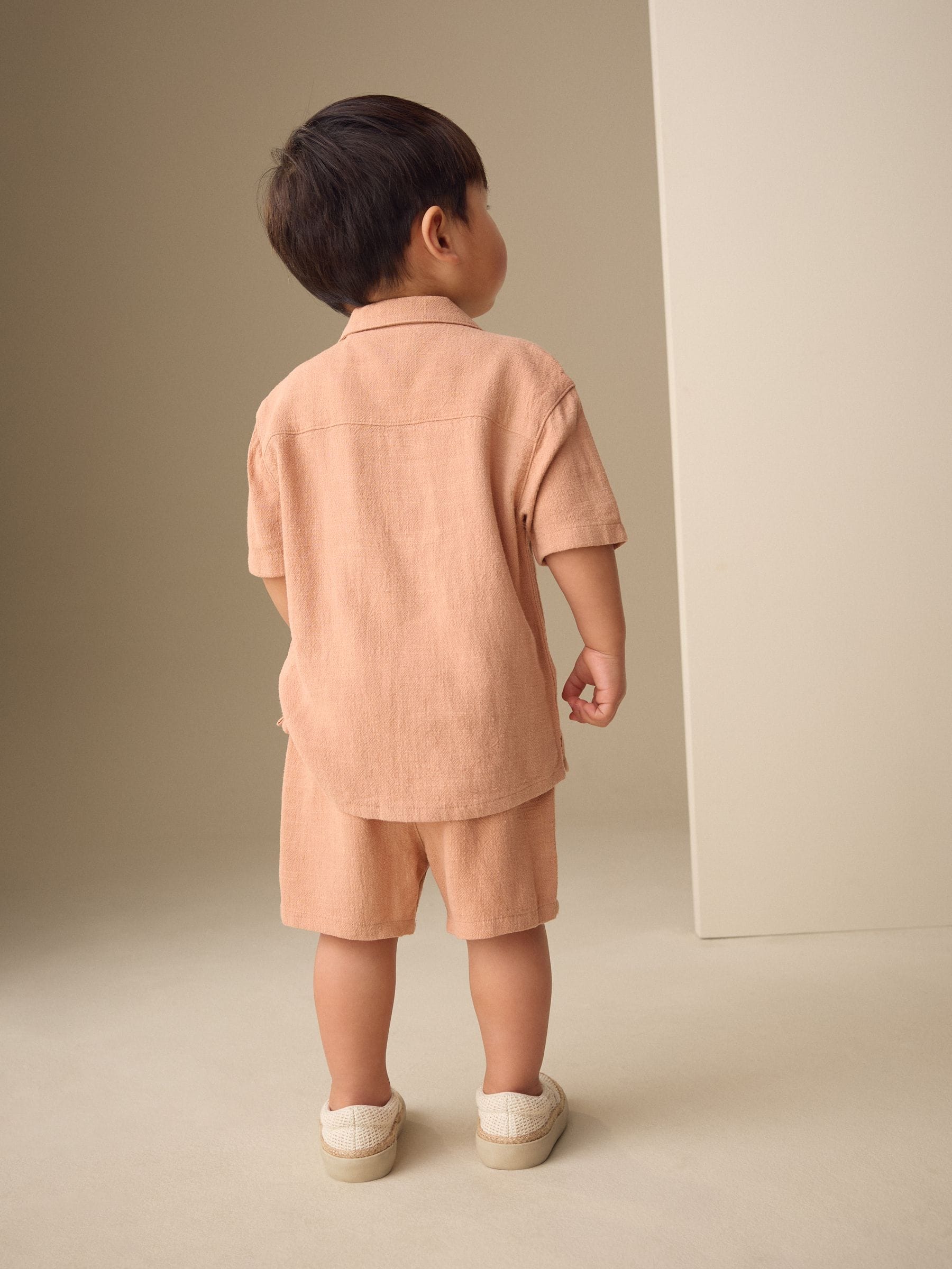 Terracota Short Sleeve Revere Collar Shirt & Shorts Set (3mths-10yrs) image 3