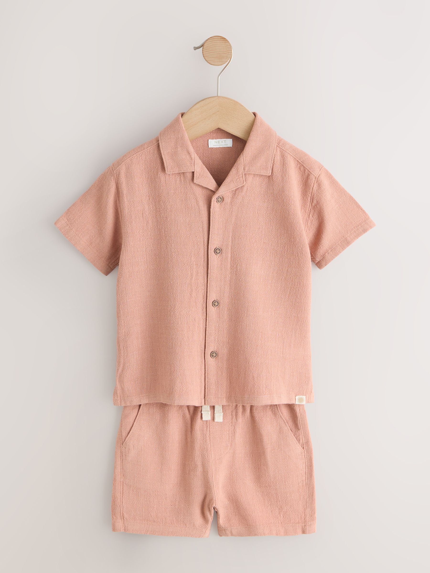 Terracota Short Sleeve Revere Collar Shirt & Shorts Set (3mths-10yrs) image 5