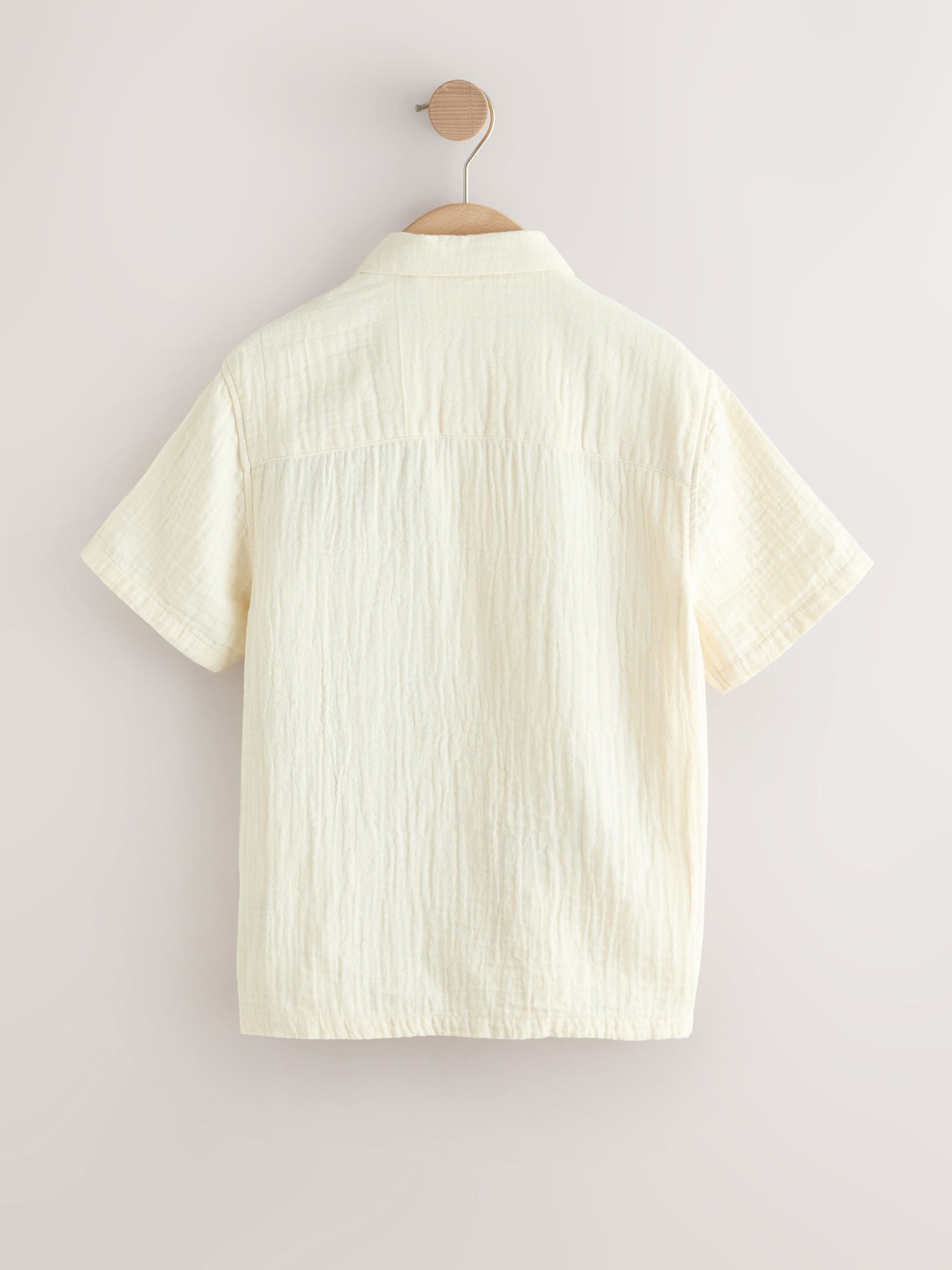 Dsiney Kidz - Ecru Embroidery Sun Palm Short Sleeve Palm Embriodered Shirt (3-16yrs) image 10
