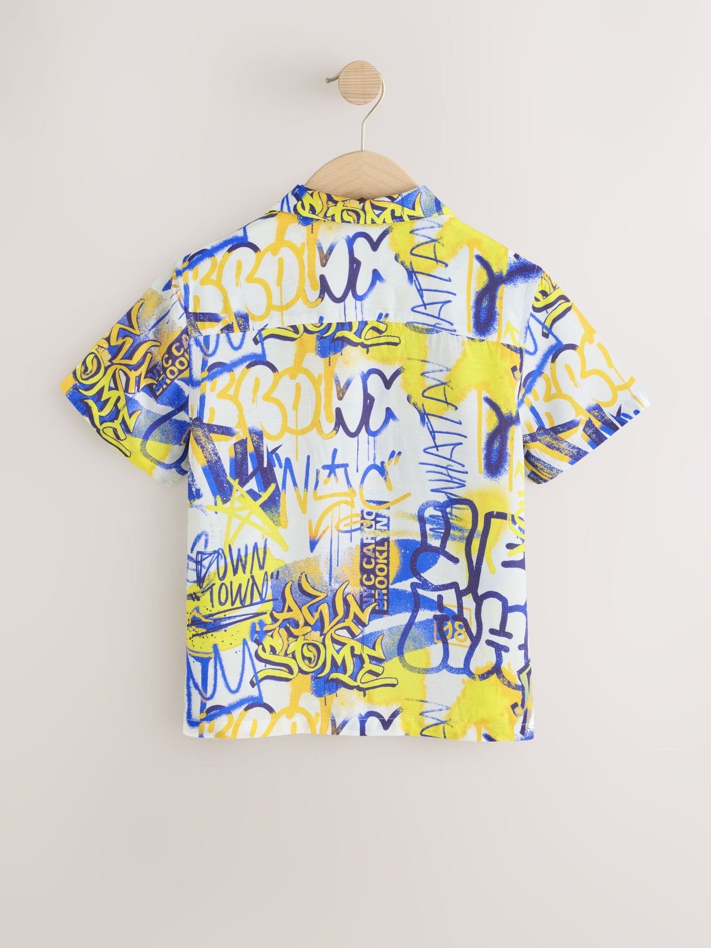Dsiney Kidz - White All Over Print Graffiti Short Sleeve All Over Print Shirt (3-16yrs) image 6
