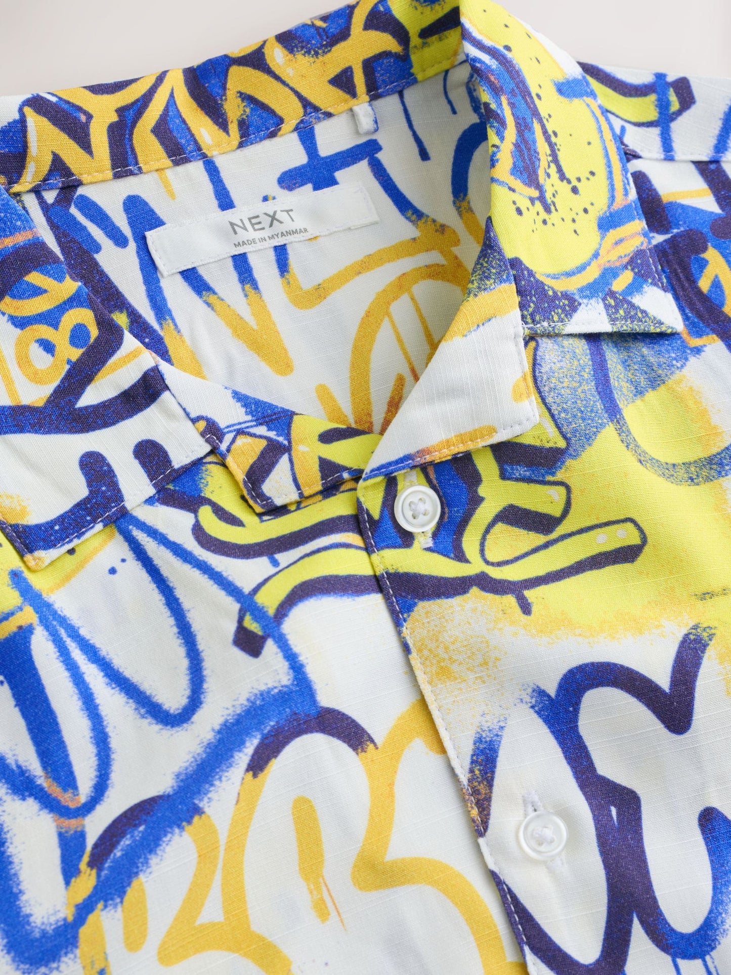 Dsiney Kidz - White All Over Print Graffiti Short Sleeve All Over Print Shirt (3-16yrs) image 7