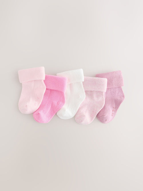 Pink Baby Socks 5 Pack image 1