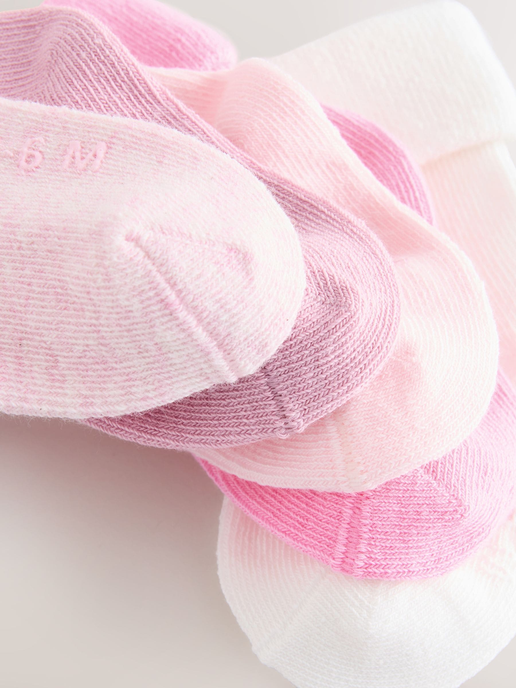 Pink Baby Socks 5 Pack image 2