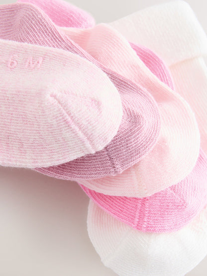 Pink Baby Socks 5 Pack image 2