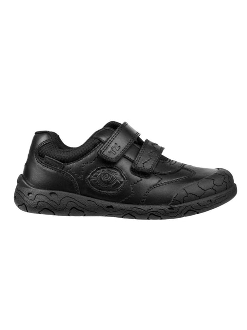 Toezone Black Luca Dinosaur Rip Tape School Shoes image 1