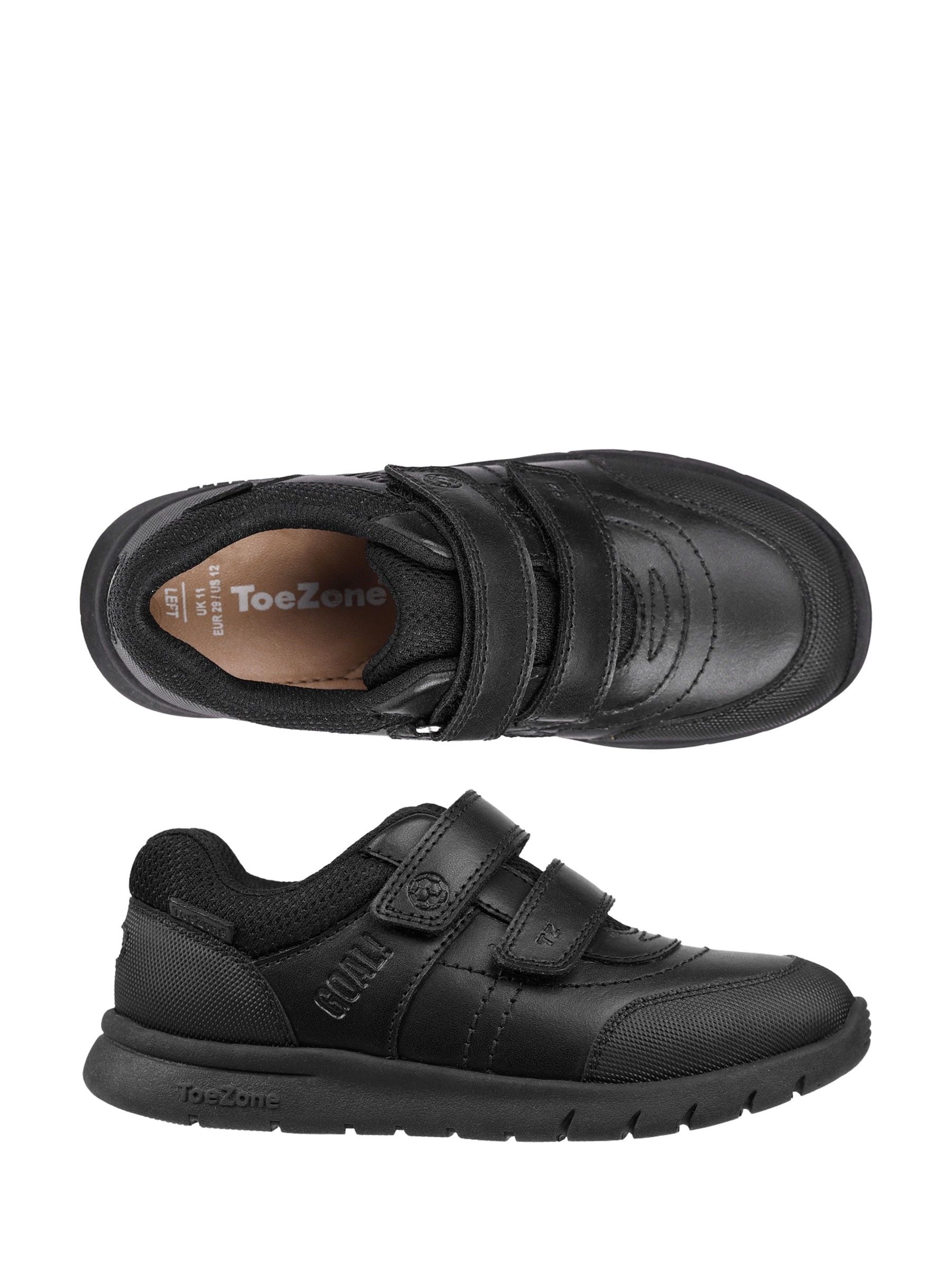 Toezone Black Strike Football Rip Tape School Shoes image 4