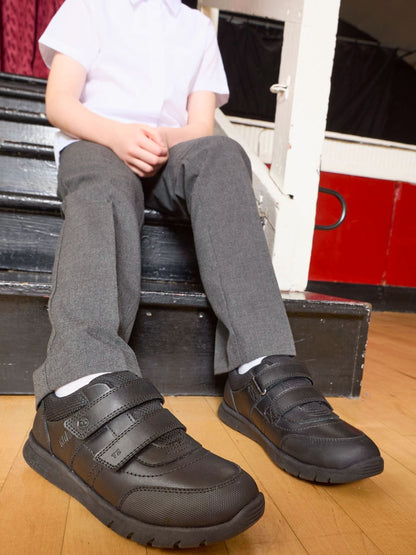 Toezone Black Strike Football Rip Tape School Shoes image 7