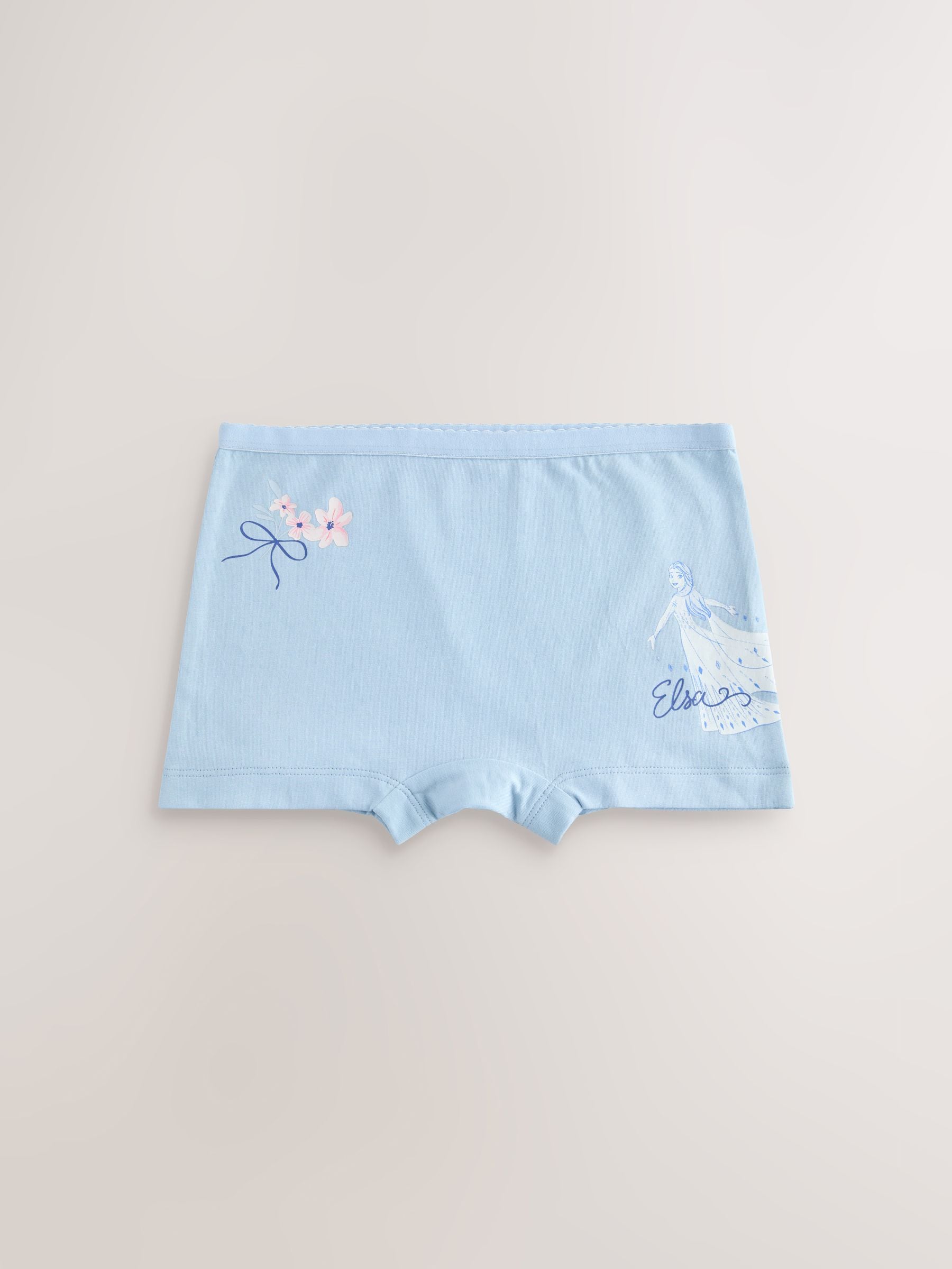 Blue/ Pink Frozen Disney Shorts 5 Pack (2-12yrs) image 2