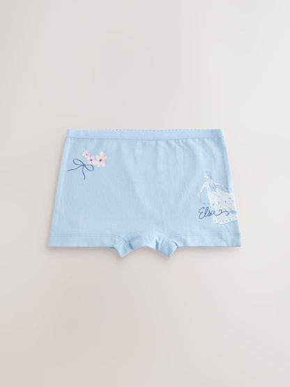 Blue/ Pink Frozen Disney Shorts 5 Pack (2-12yrs) image 2