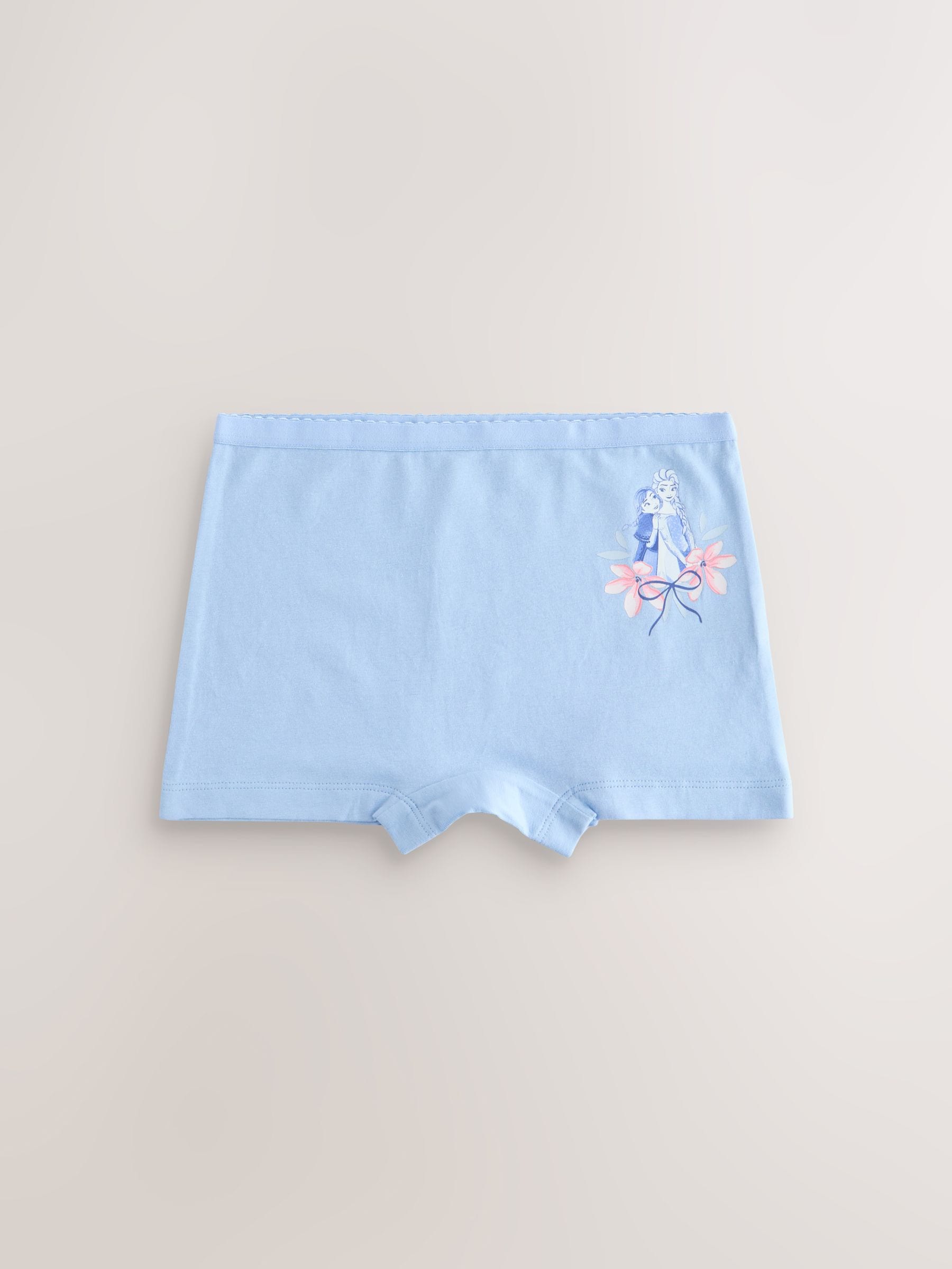 Blue/ Pink Frozen Disney Shorts 5 Pack (2-12yrs) image 3