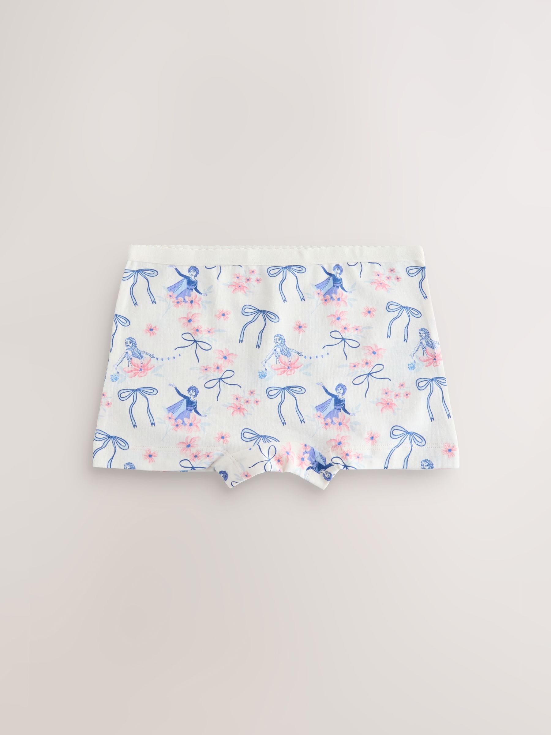 Blue/ Pink Frozen Disney Shorts 5 Pack (2-12yrs) image 5