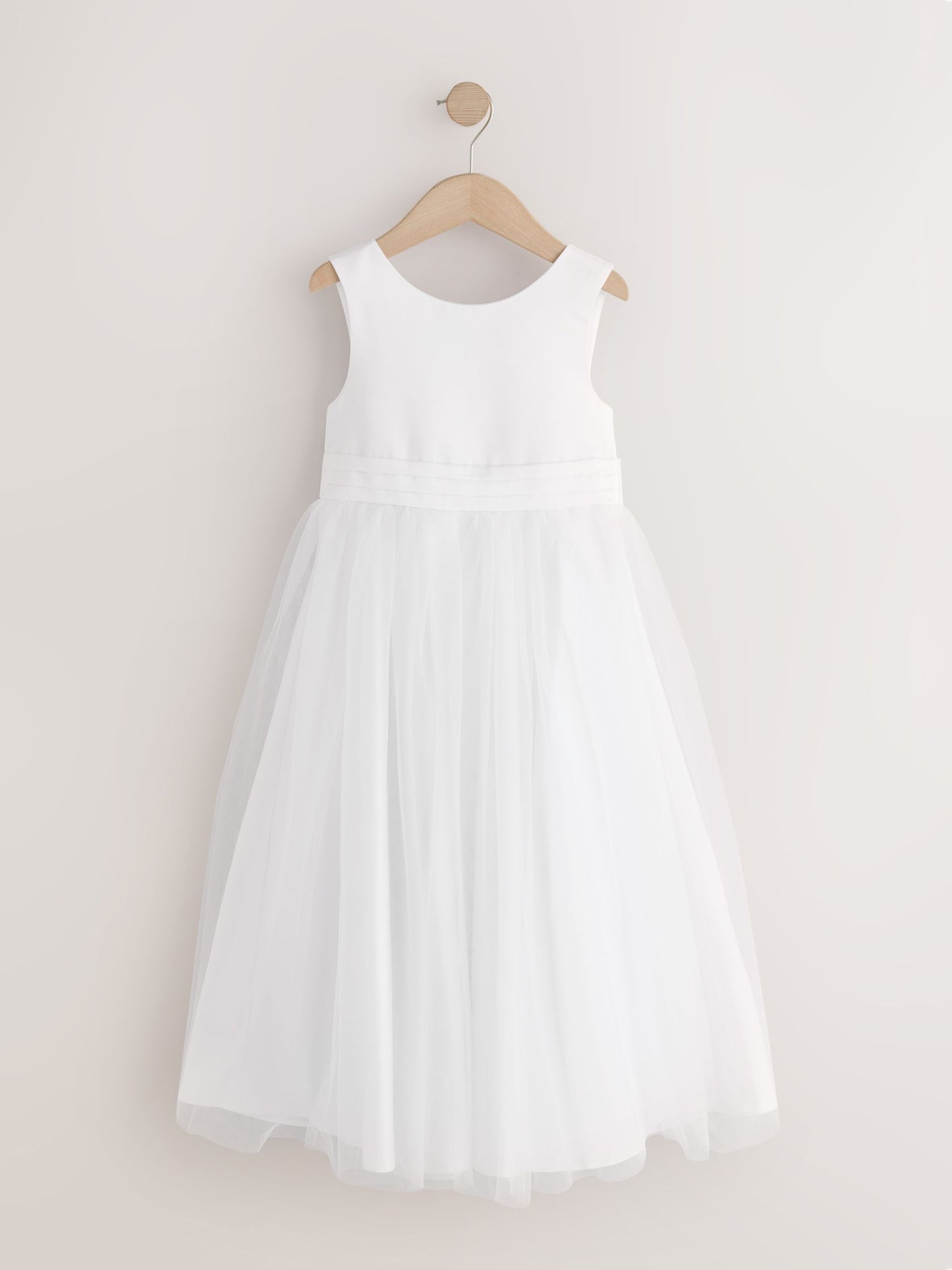 White Flower Girl Bow Dress (6-13yrs) image 4