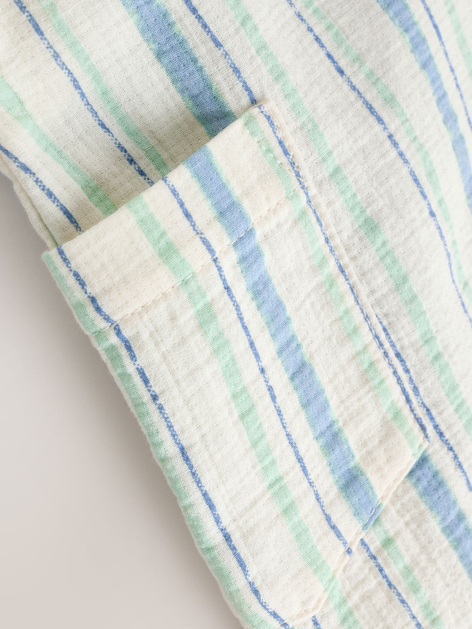 Blue Stripe Woven Dungaree and Bodysuit Set (0mths-2yrs) image 7