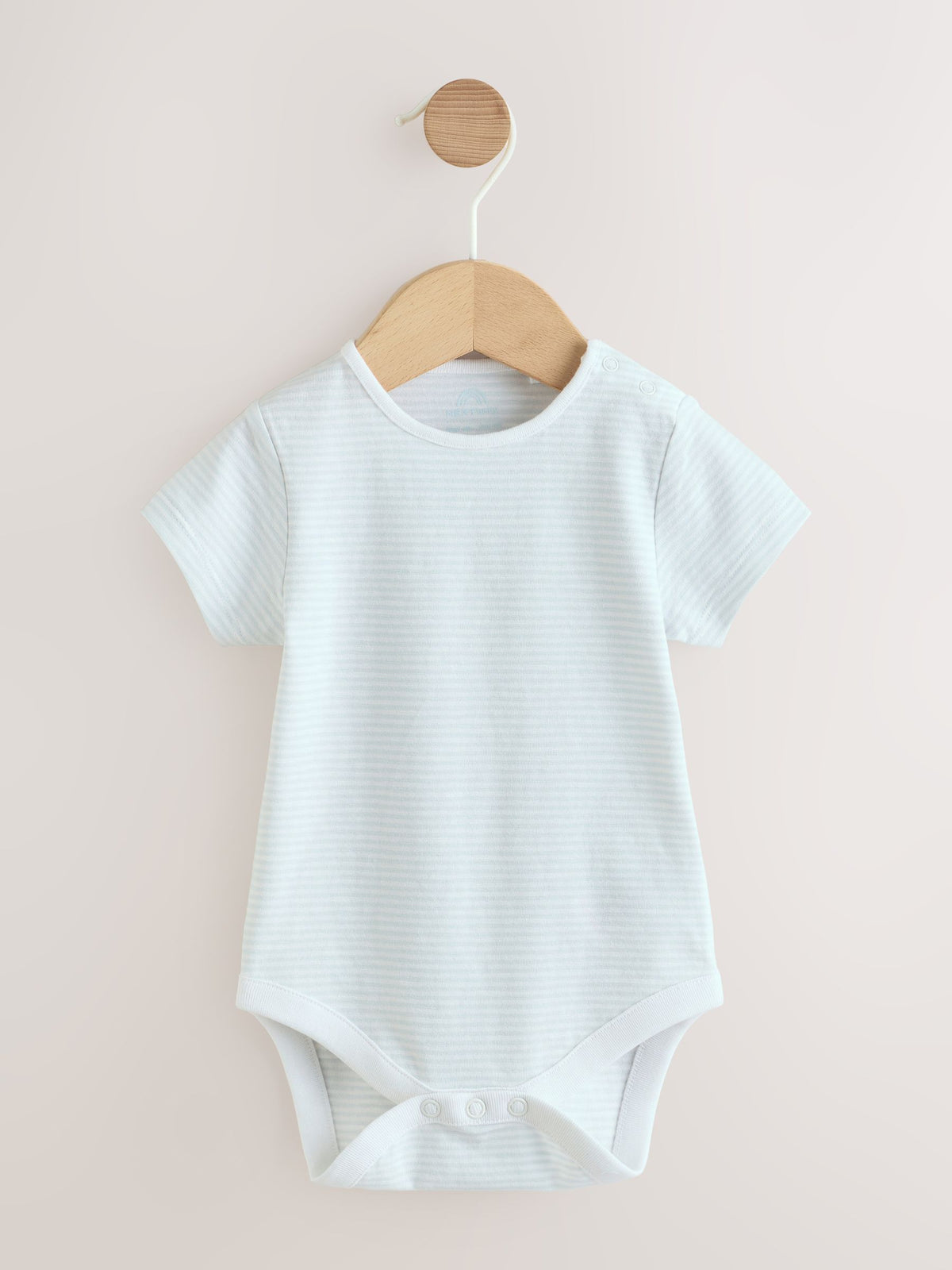 Pale Blue Woven Dungarees and Bodysuit Baby Set (0mths-2yrs) image 3
