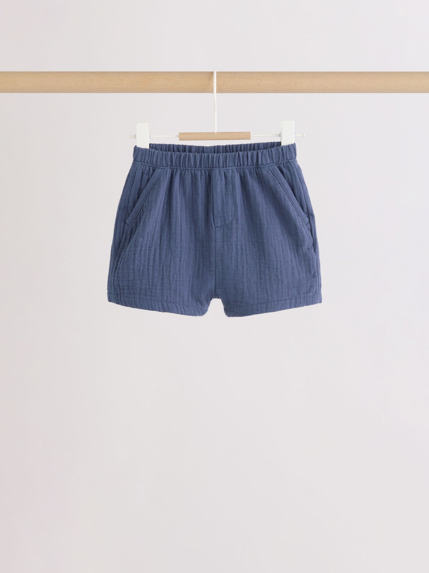 Blue/Brown Woven Shorts Baby 3 Pack (0mths-2yrs) image 3
