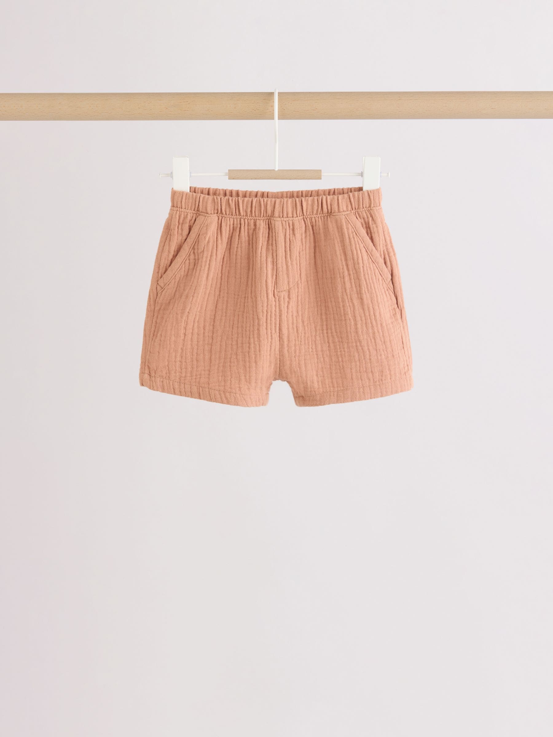Blue/Brown Woven Shorts Baby 3 Pack (0mths-2yrs) image 6