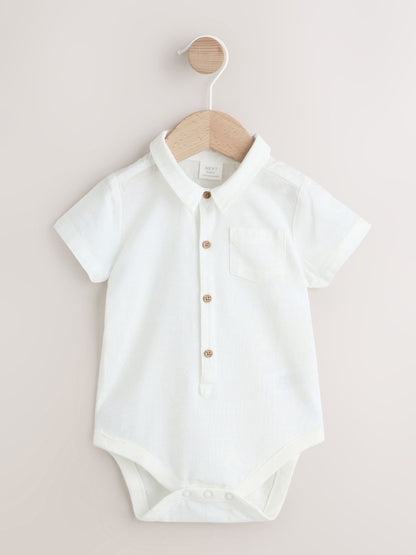 Blue Shirt Body Shorts and Braces Baby Set 3 Piece (0mths-2yrs) image 3