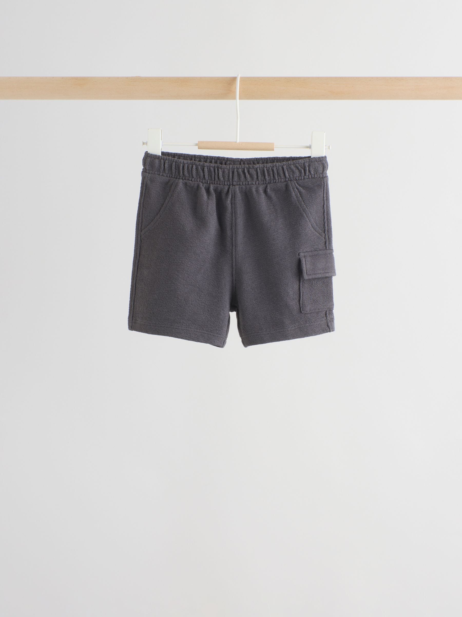 Dsiney Kidz - Grey/Neutral Checkeboard Jersey Baby Shorts 3 Pack (0mths-2yrs) image 3