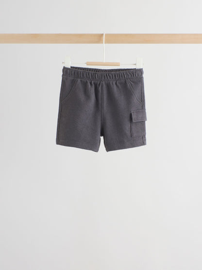 Dsiney Kidz - Grey/Neutral Checkeboard Jersey Baby Shorts 3 Pack (0mths-2yrs) image 3