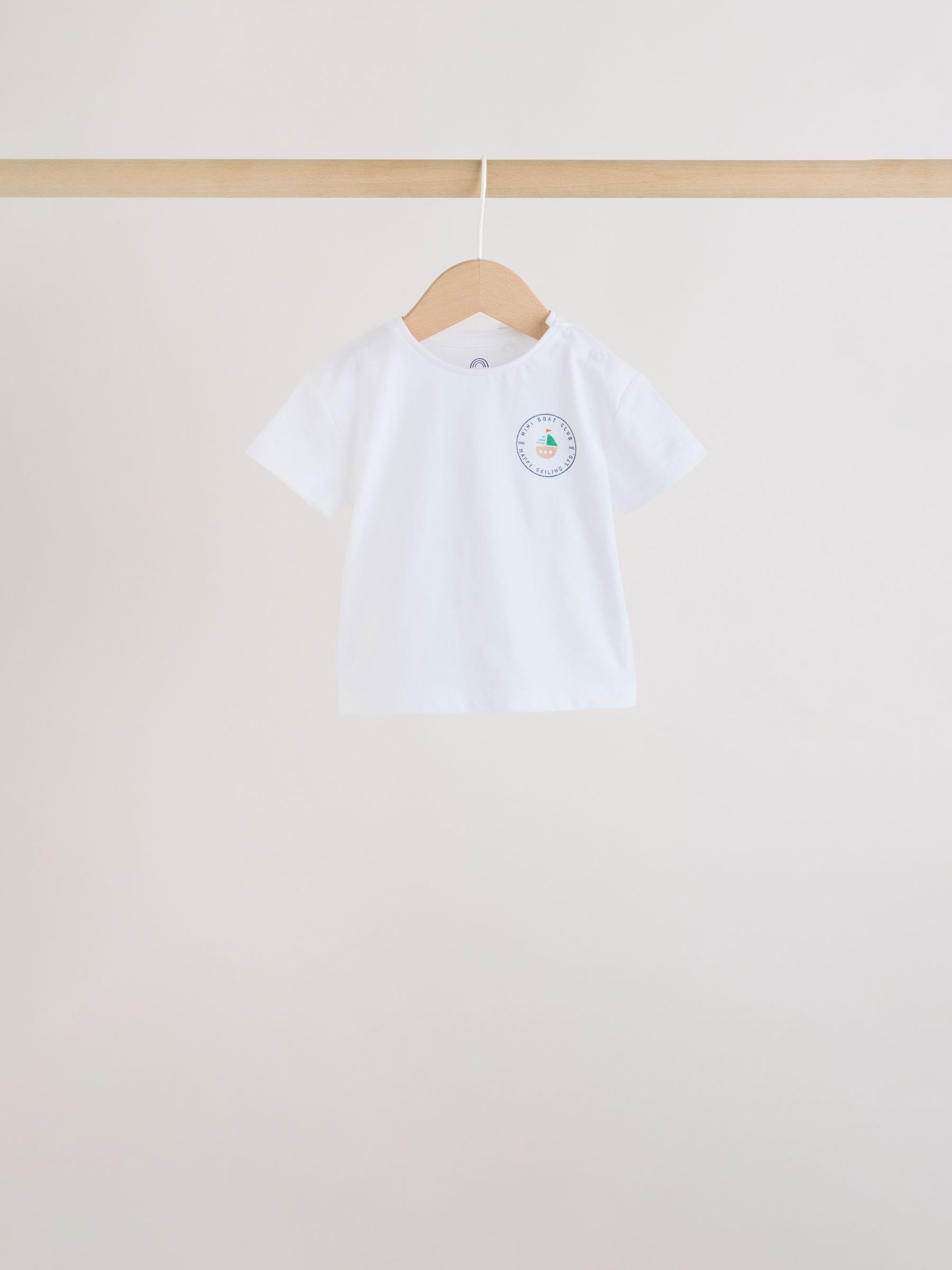 Blue Nautical Tops and Shorts Baby Set 6 Piece (0mths-3yrs) image 3