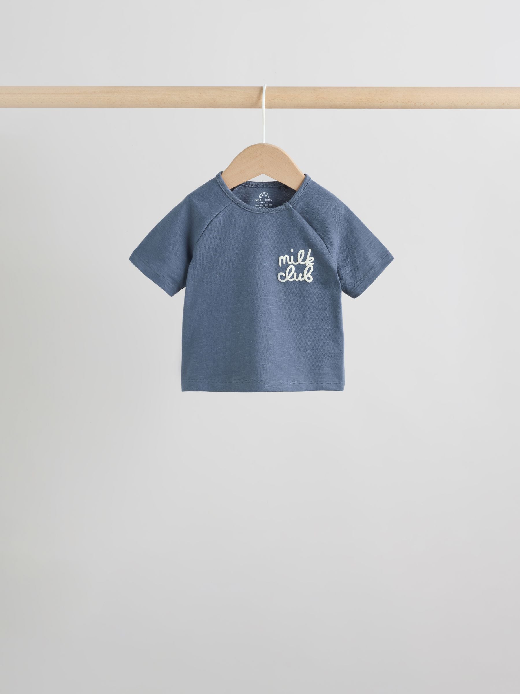 Blue/Ecru Milk Club Tops and Shorts Baby Set 6 Piece (0mths-3yrs) image 2