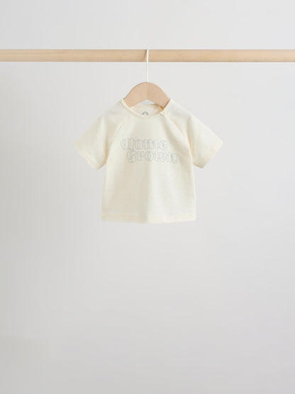Blue/Ecru Milk Club Tops and Shorts Baby Set 6 Piece (0mths-3yrs) image 3