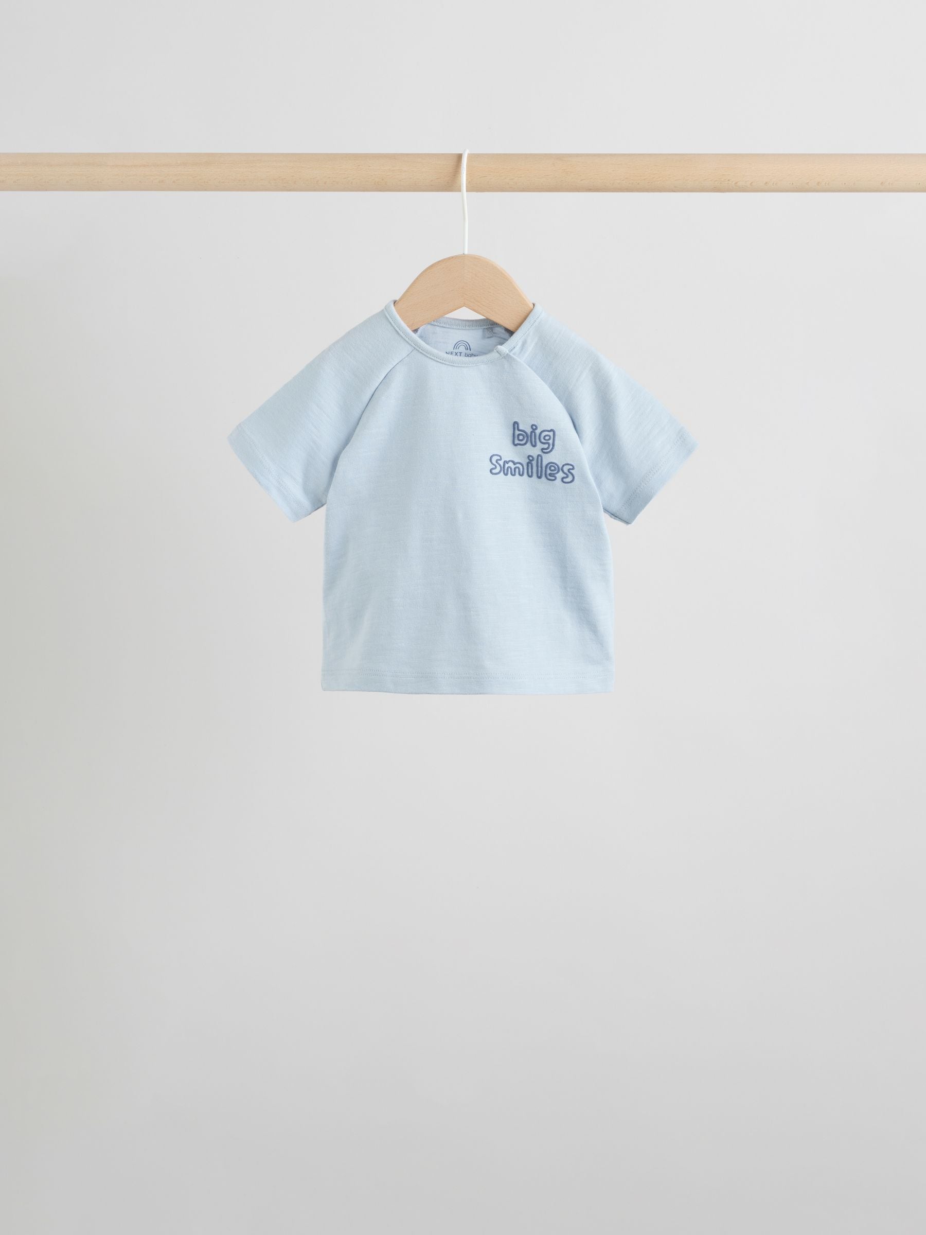 Blue/Ecru Milk Club Tops and Shorts Baby Set 6 Piece (0mths-3yrs) image 4