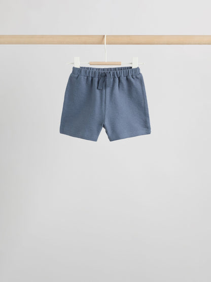 Blue/Ecru Milk Club Tops and Shorts Baby Set 6 Piece (0mths-3yrs) image 6