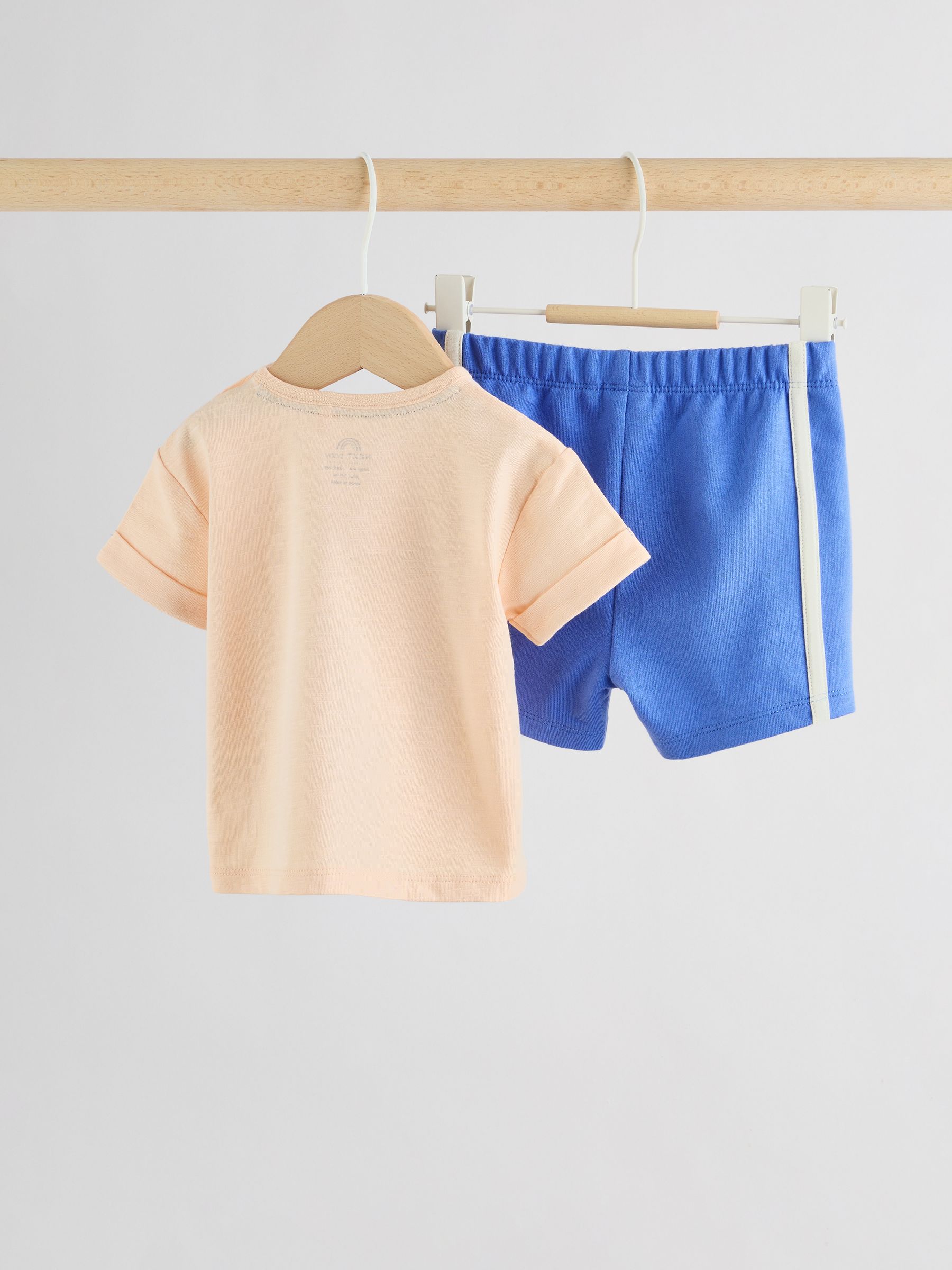Orange Crocodile Print Top and Shorts Baby Set (0mths-2yrs) image 2