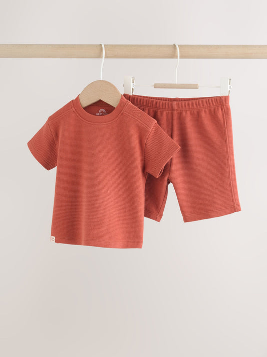 Rust Brown Baby Top and Shorts Set (0mths-2yrs) image 1