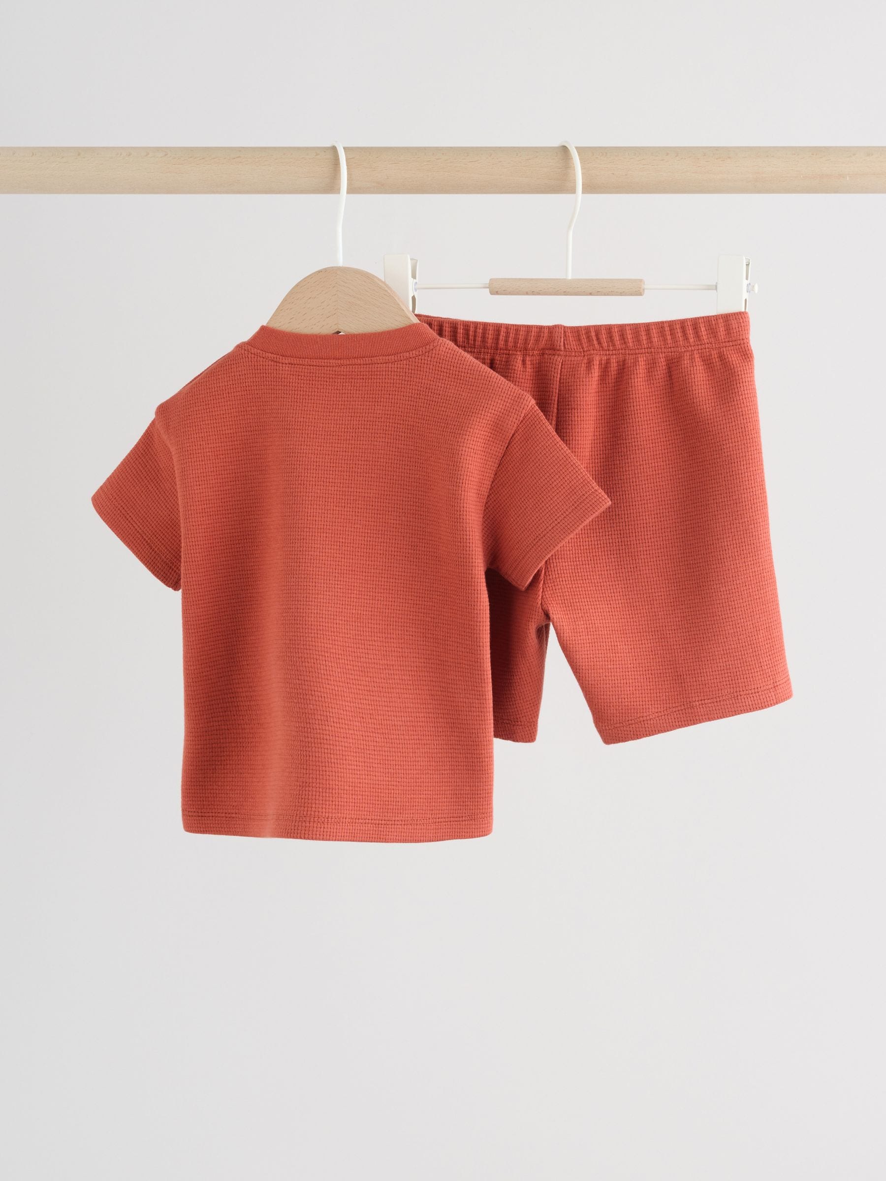 Rust Brown Baby Top and Shorts Set (0mths-2yrs) image 4
