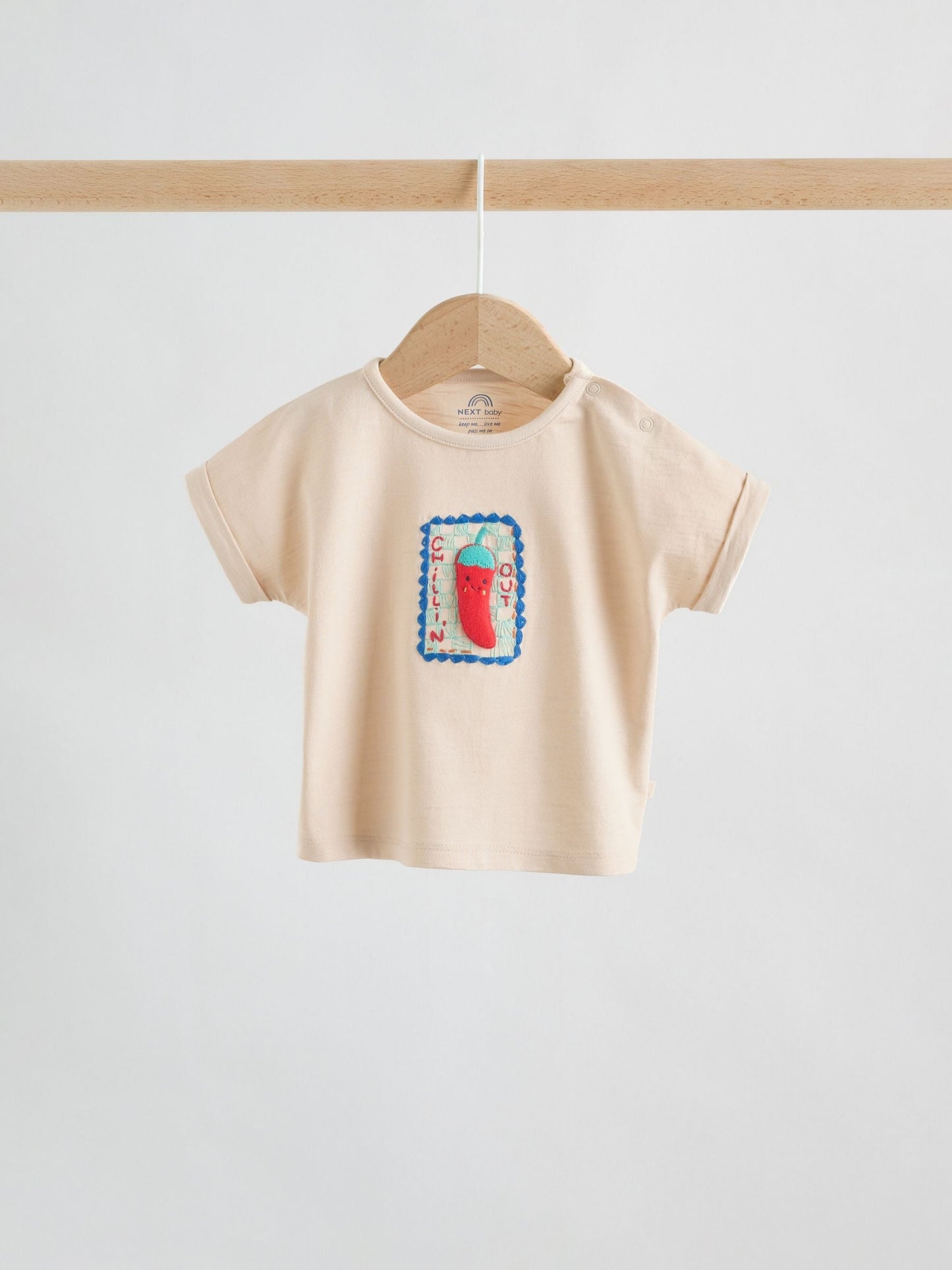 Neutral Chilli Print Top and Shorts Baby Set (0mths-2yrs) image 3